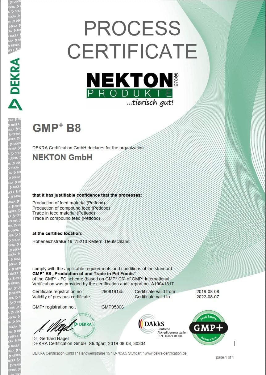 Nekton Calcium Plus Supplement - 330g/11.64 oz, White, with Magnesium & Vitamins
