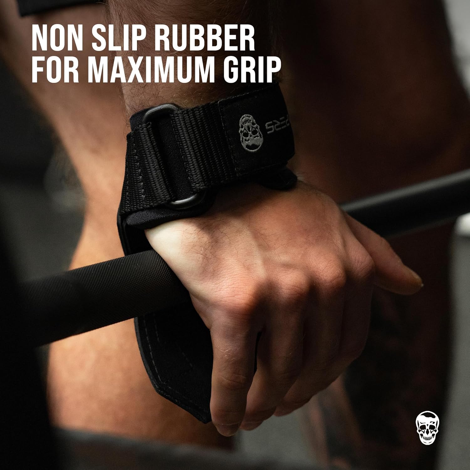 Neoprene Padded Weightlifting Grips with Strong Wrist Support for Powerlifting and Bodybuilding - Pair of Gymreapers Gloves