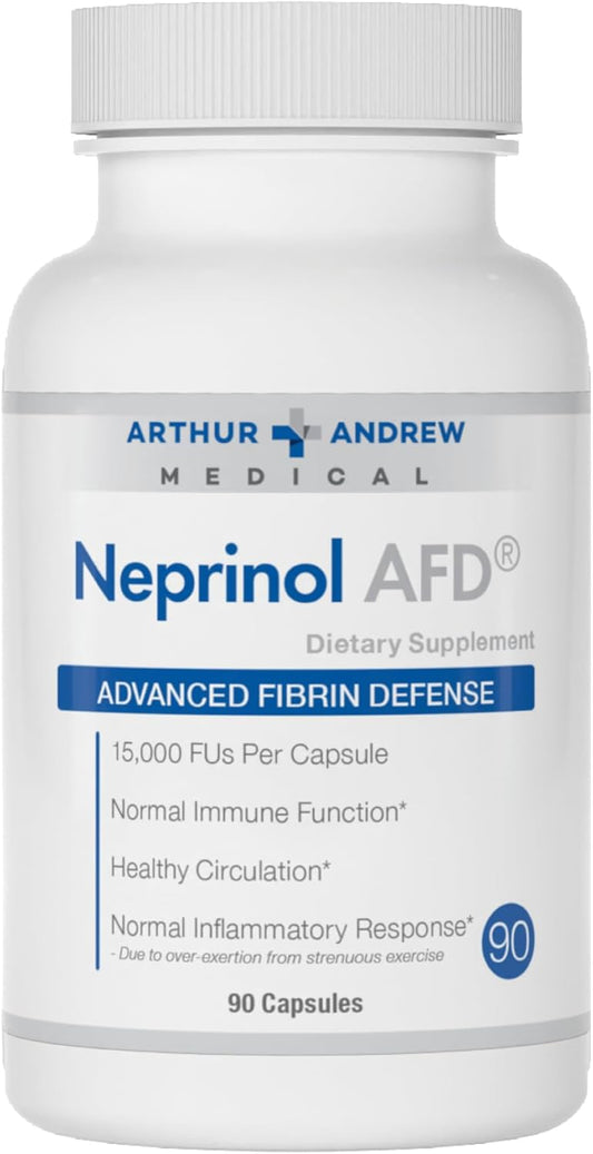 Neprinol AFD Enzyme Blend Supplement with Serrapeptase & Nattokinase - 90 Count Pack