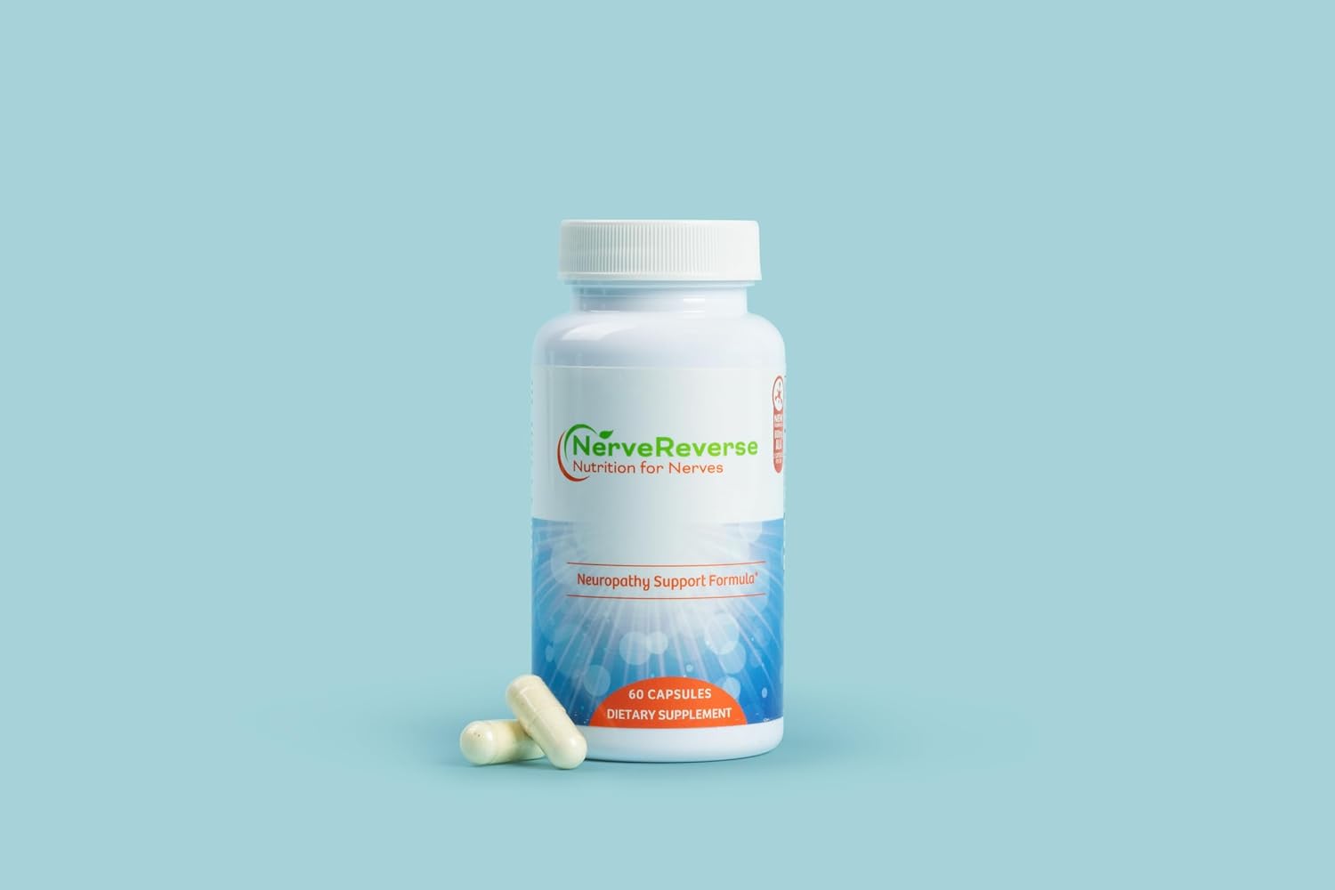 NerveReverse Neuropathy Support Formula Capsules - 3 Pack (90 Day Supply) - NervEverse Nutrition for Nerves - BoostGo Australia