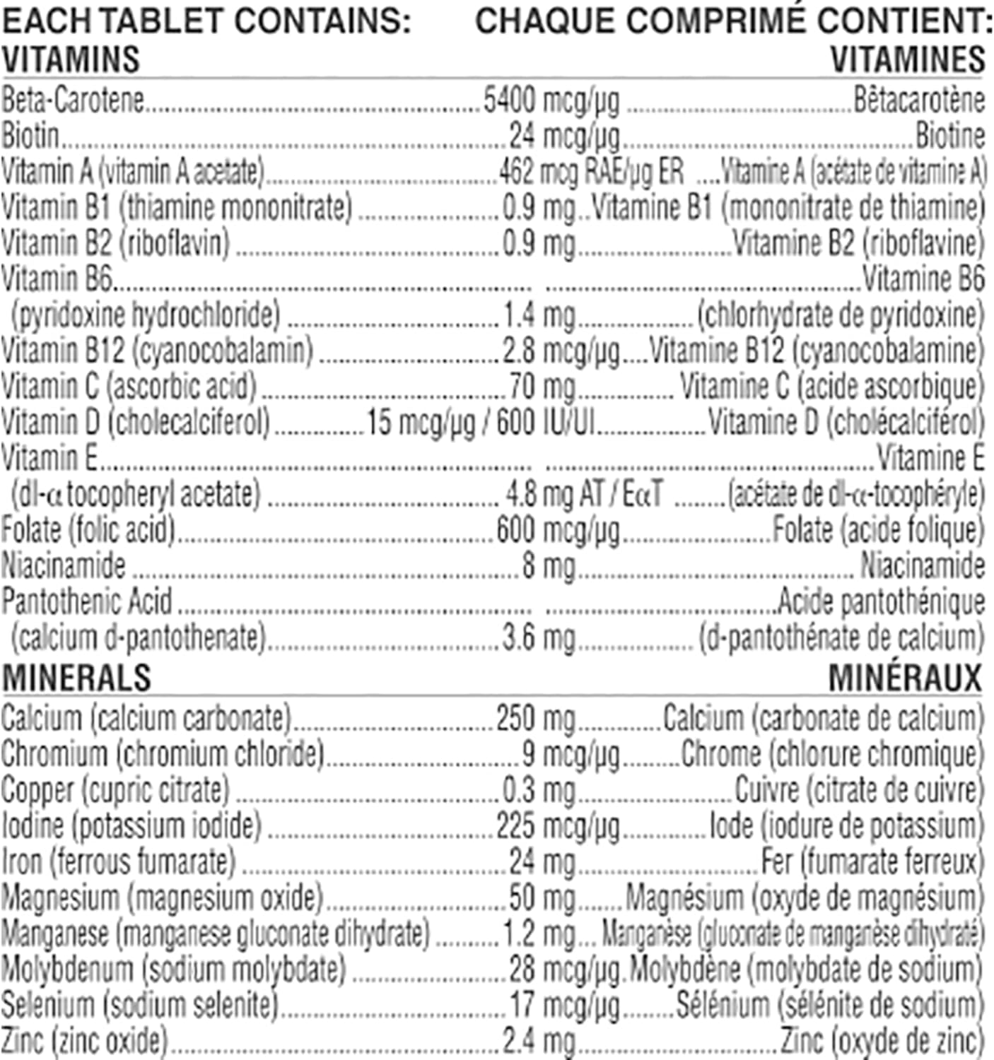 Nestle Liarminoo Materna Prenatal Postpartum Vitamins 100 Tablets for Women's Health