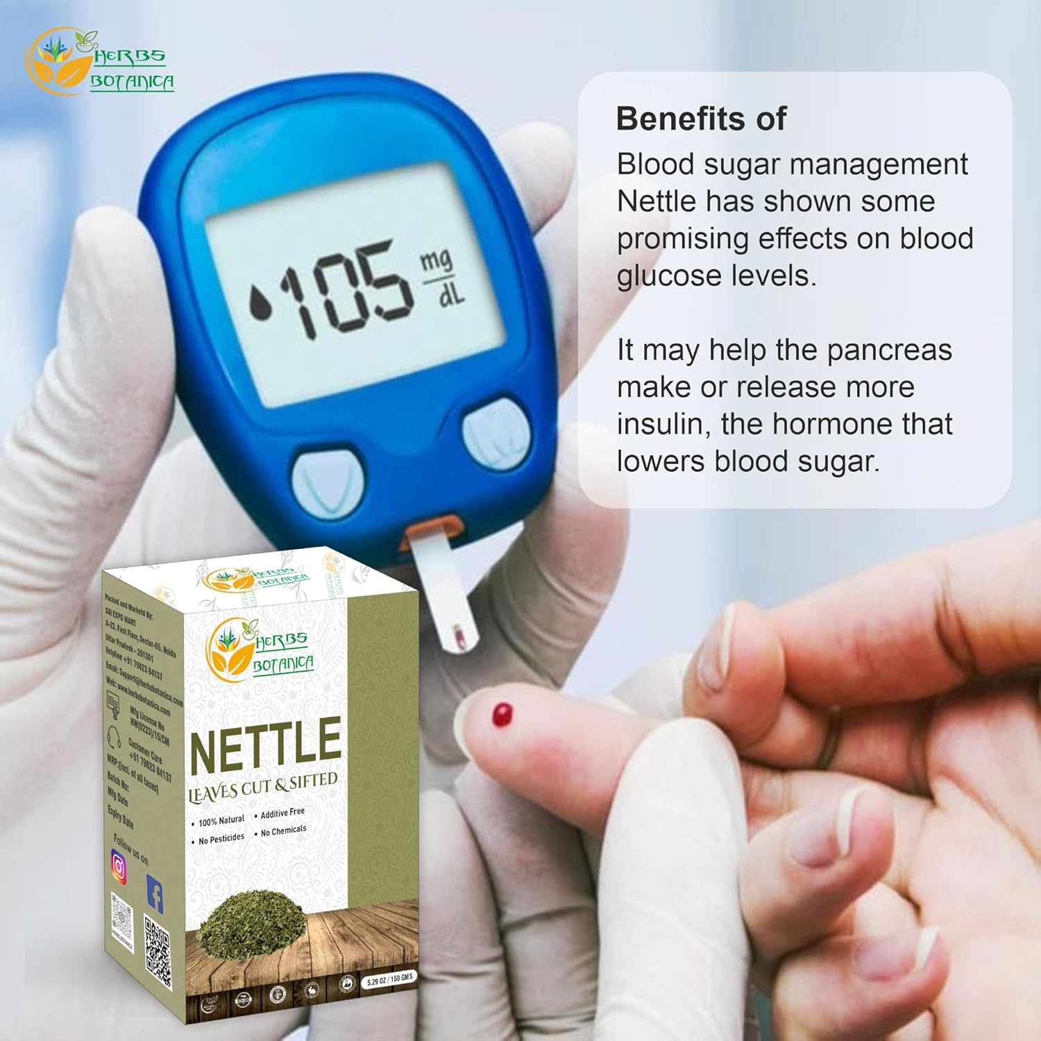 Nettle Leaf Botanica Cut and Sifted for Herbal Tea and Smoothies - 5.29 oz Vegan Non GMO Supplement