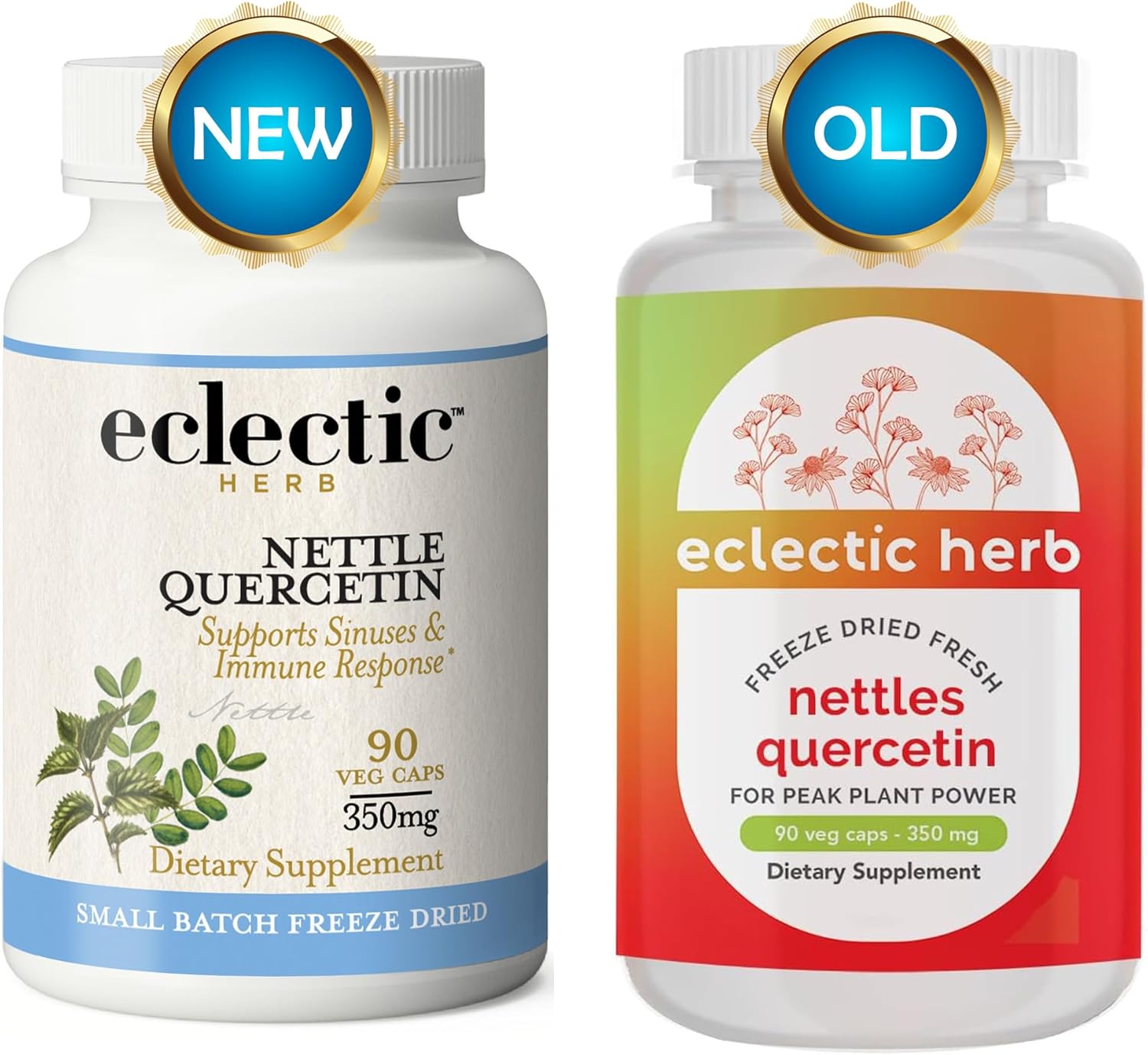 Nettle Quercetin Capsules by Eclectic Institute - Non-GMO, Vegan | 90 Count