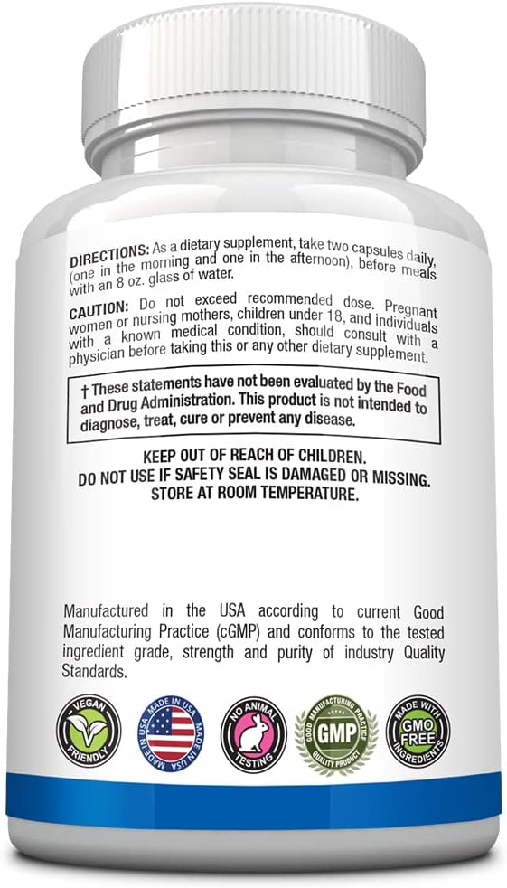 Neurexil Nootropic Support Supplement with DMAE for Brain Function, Memory, Clarity - L-Tyrosine, Ginkgo Biloba, Huperzine A, BioPerine - 60 Capsules
