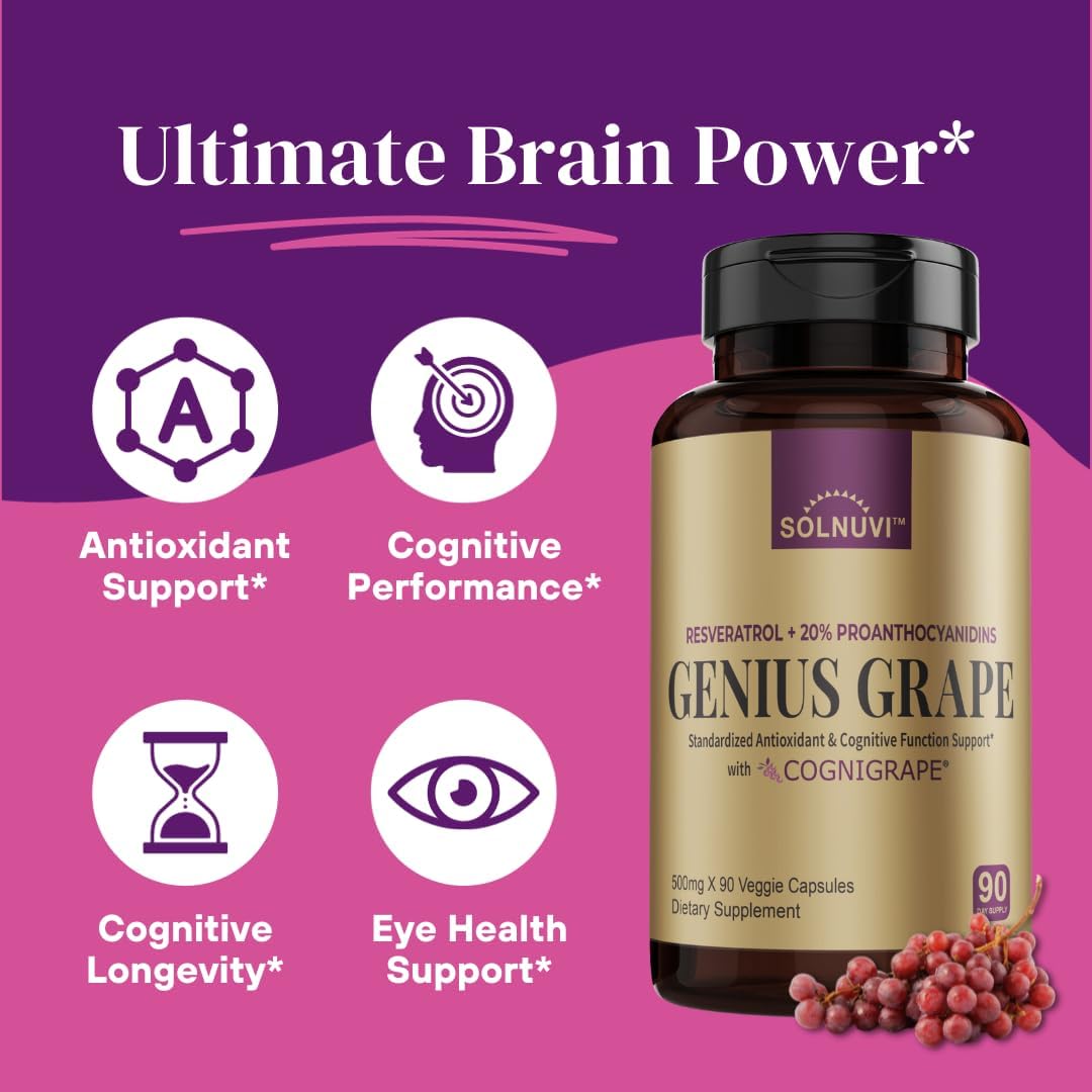 Neuro Defense Bundle: Berberine & Resveratrol Complex - Clinically Tested Brain Health Supplement with Cognigrape, Quercetin, Alpha Lipoic Acid - Antioxidant Support - Non-GMO, Gluten-free, Vegan