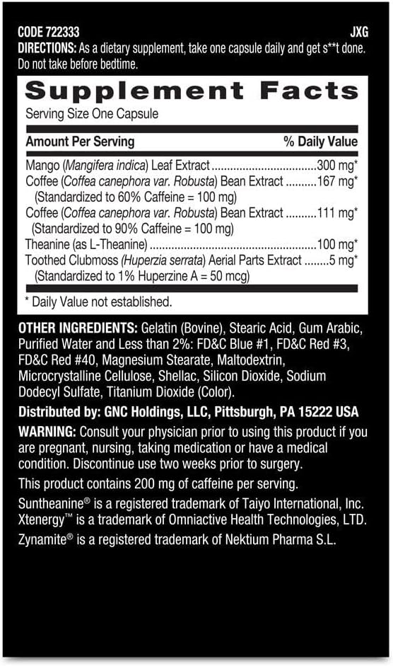 Neuro Surge Beyond Raw Clinically Dosed Cognitive Performance Supplement 30 Count