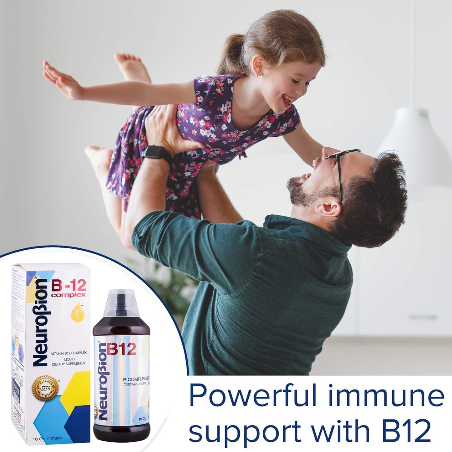 Neurobion B12 Complex Liquid - 16 Oz Citrus Flavor Supplement