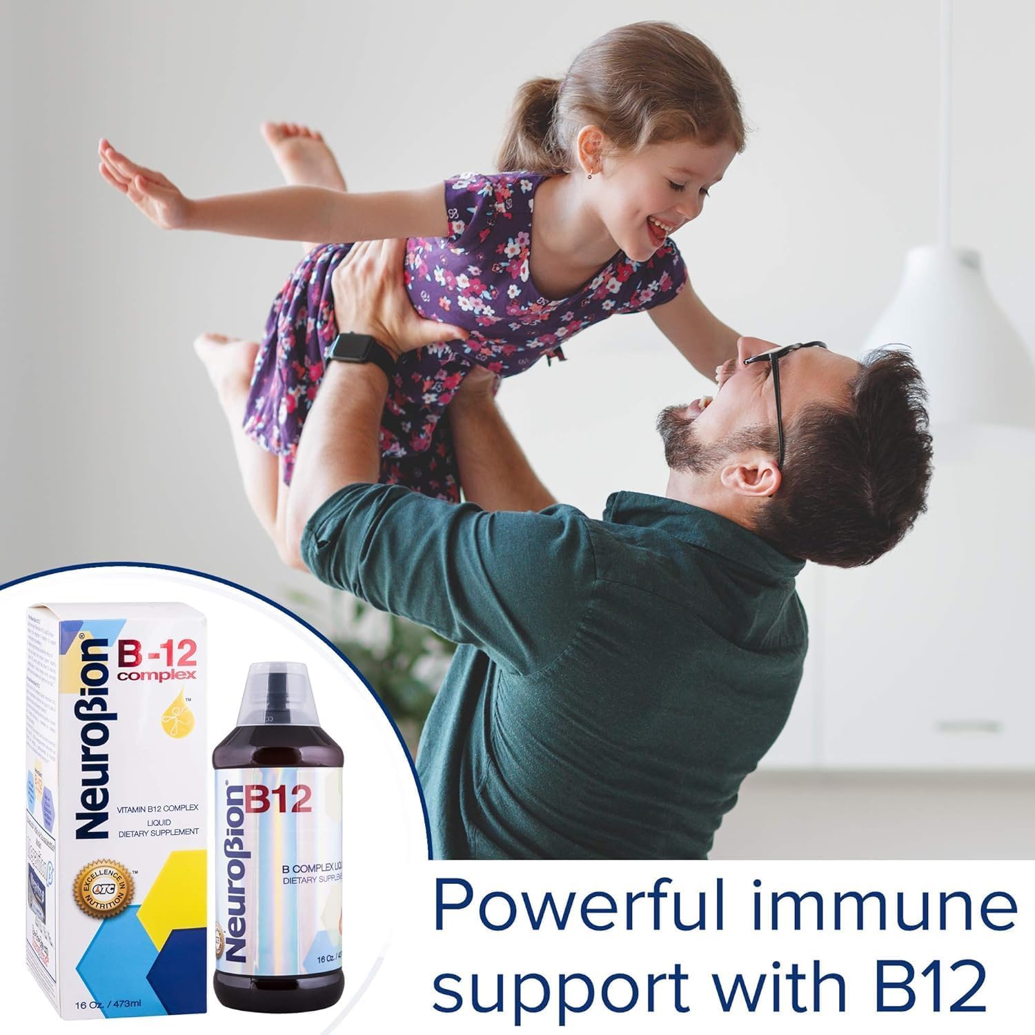 Neurobion B12 Complex Liquid - 16 Oz Citrus Flavor Supplement
