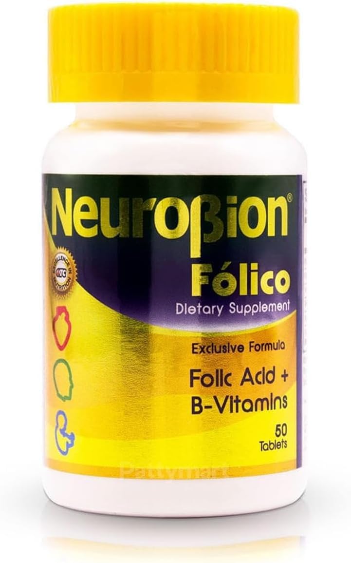 Neurobion Folico 50 Tablets: Essential B Vitamins and Folic Acid Supplement
