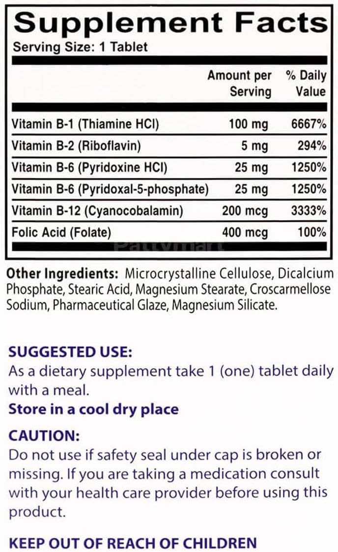 Neurobion Folico B Complex Tablets - Pack of 100