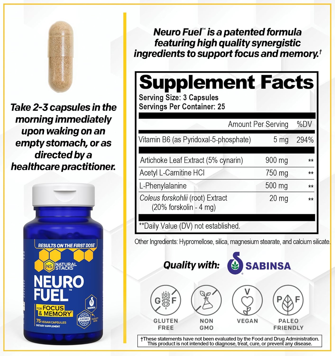 NeuroFuel Nootropic and Serotonin Brain Food Bundle - Boosts Memory, Mood, and Focus - 135 Capsules for Cognitive Support