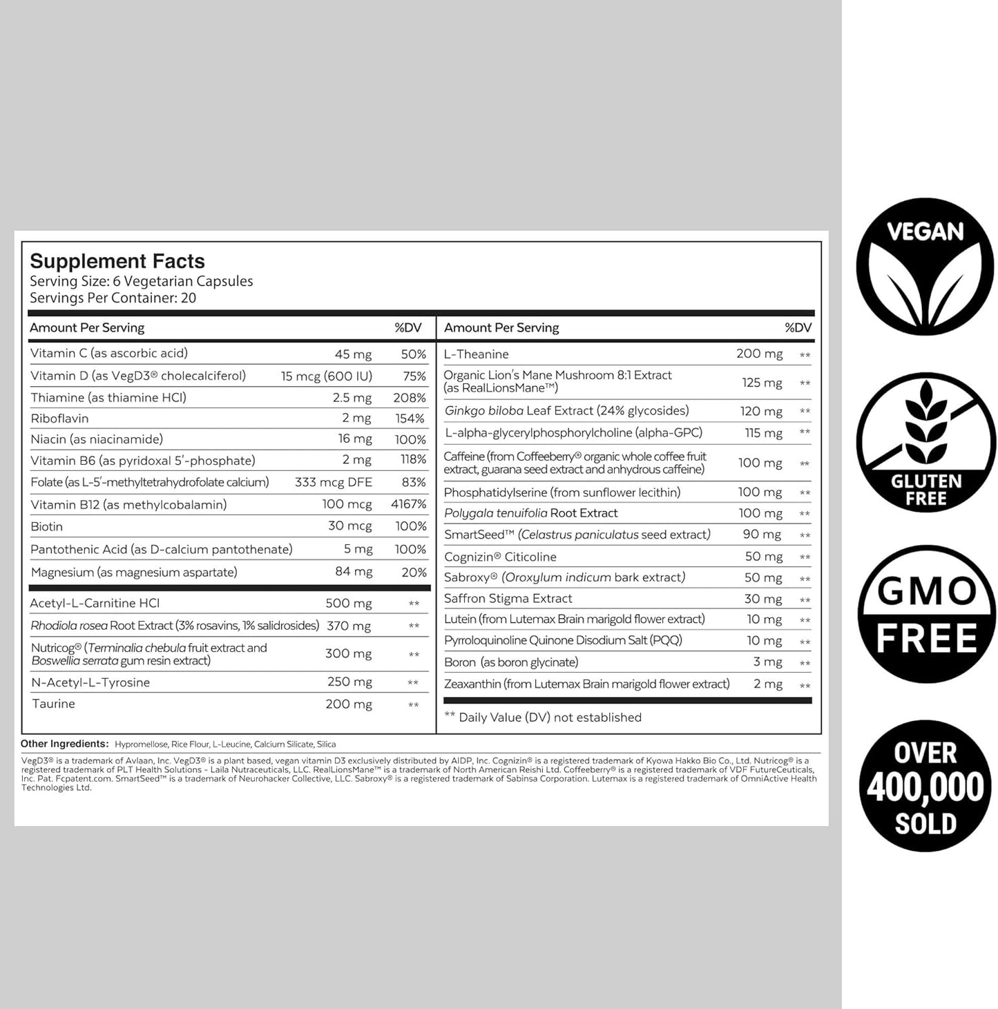 Neurohacker Collective Qualia Mind: Doctor-Formulated Nootropic for Focus, Concentration & Brain Health