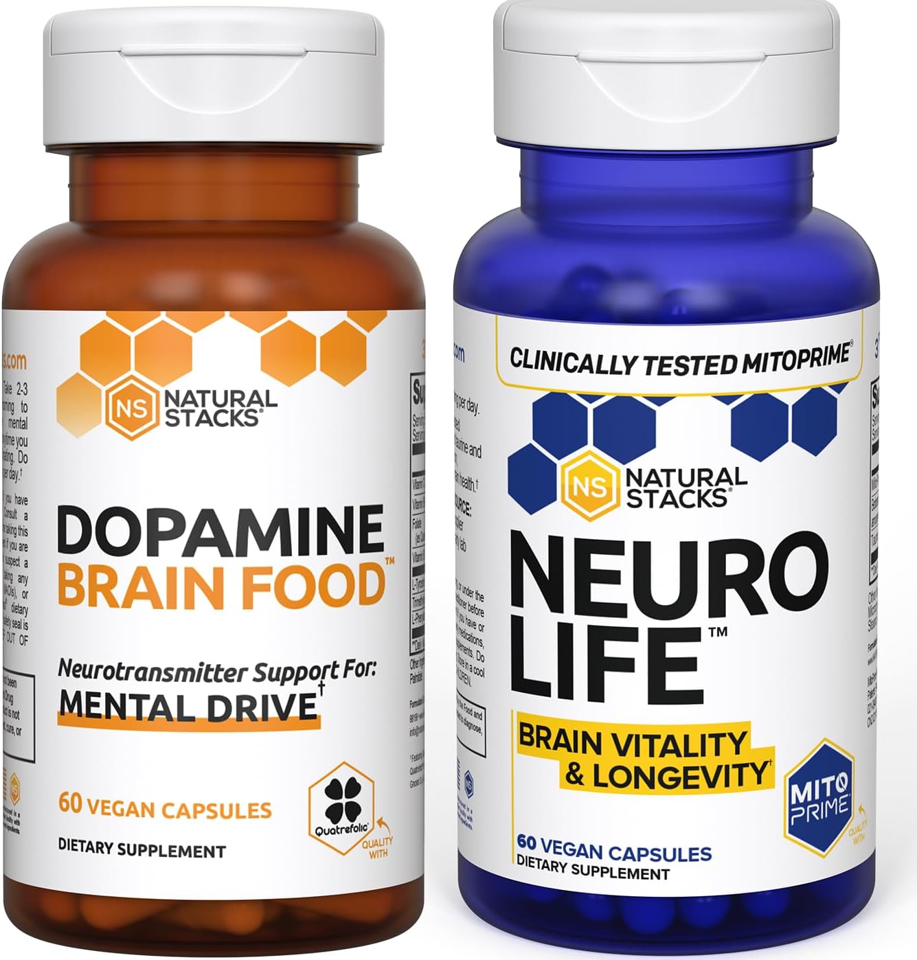 NeuroLife + Dopamine Brain Food Bundle - Enhances Memory, Motivation & Brain Health* - 120 Capsules