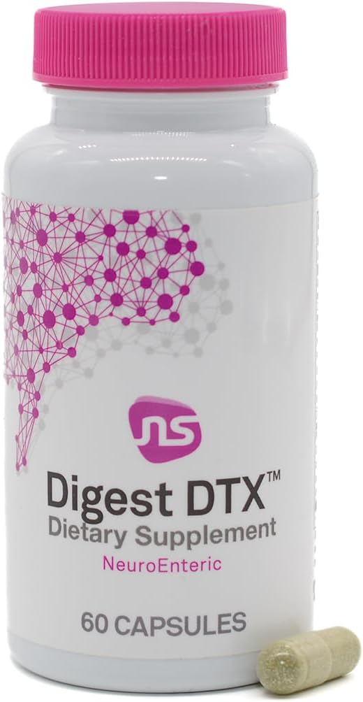 NeuroScience Digest DTX Gut Supplement with Digestive Enzymes - Apple Cider Vinegar & Zinc Carnosine - 90 Capsules for Healthy Gut Detox & Digestive Health