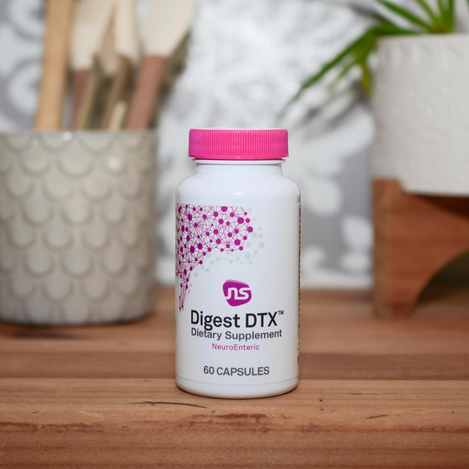 NeuroScience Digest DTX Gut Supplement with Digestive Enzymes - Apple Cider Vinegar & Zinc Carnosine - 90 Capsules for Healthy Gut Detox & Digestive Health