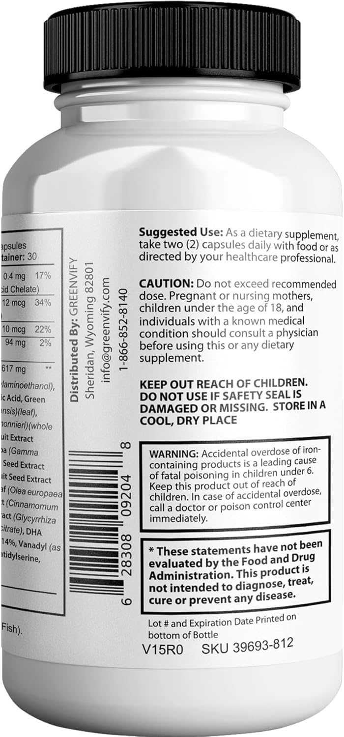 Neuroviva Gold Max Plus Brain Supplement for Memory and Focus - Cognitive Enhancement with Vitamins B6, B12 - 60 Capsules