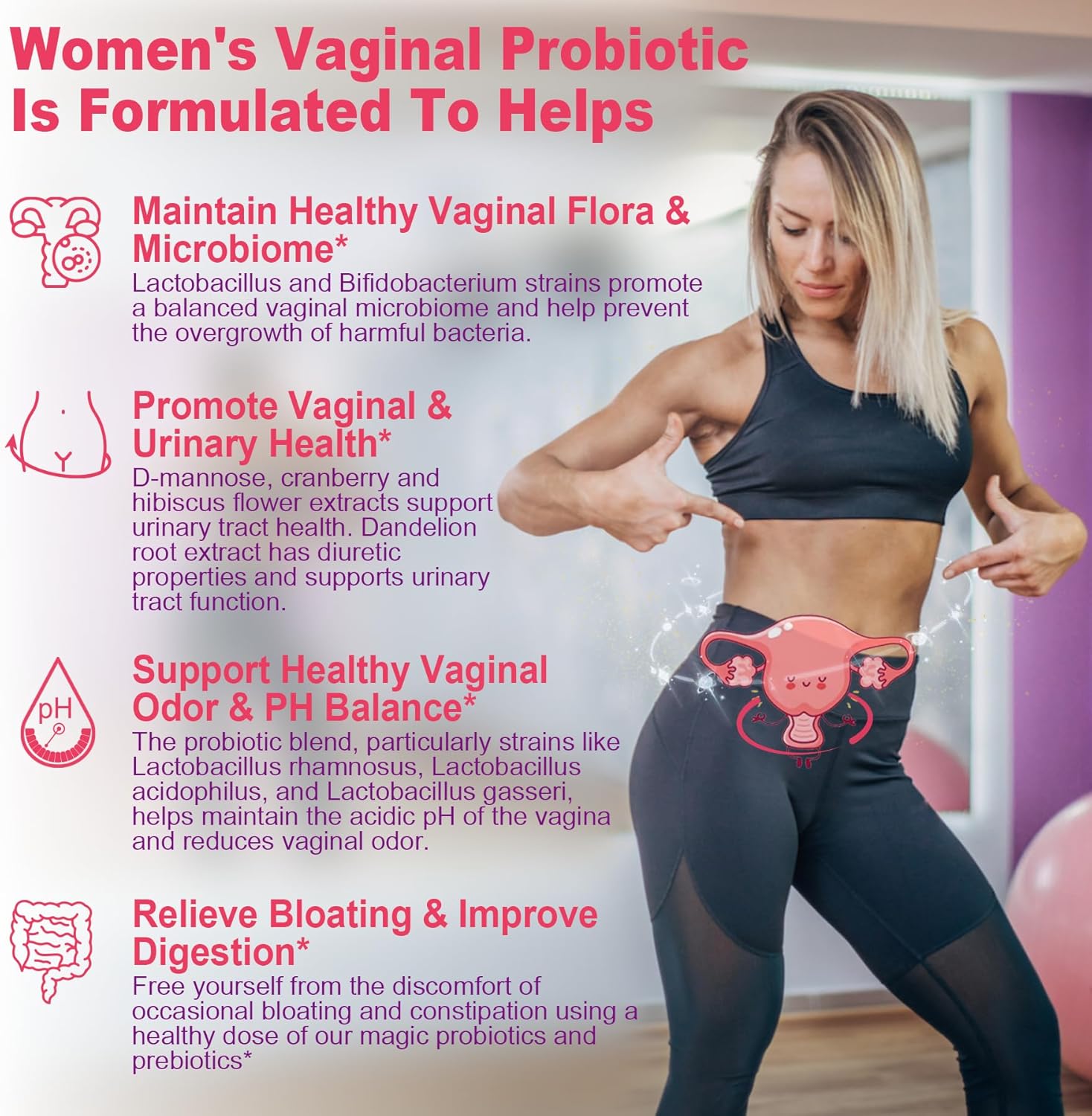 NEVISS Vegan Iron Gummies with Probiotics for Women, Gentle Iron Supplement