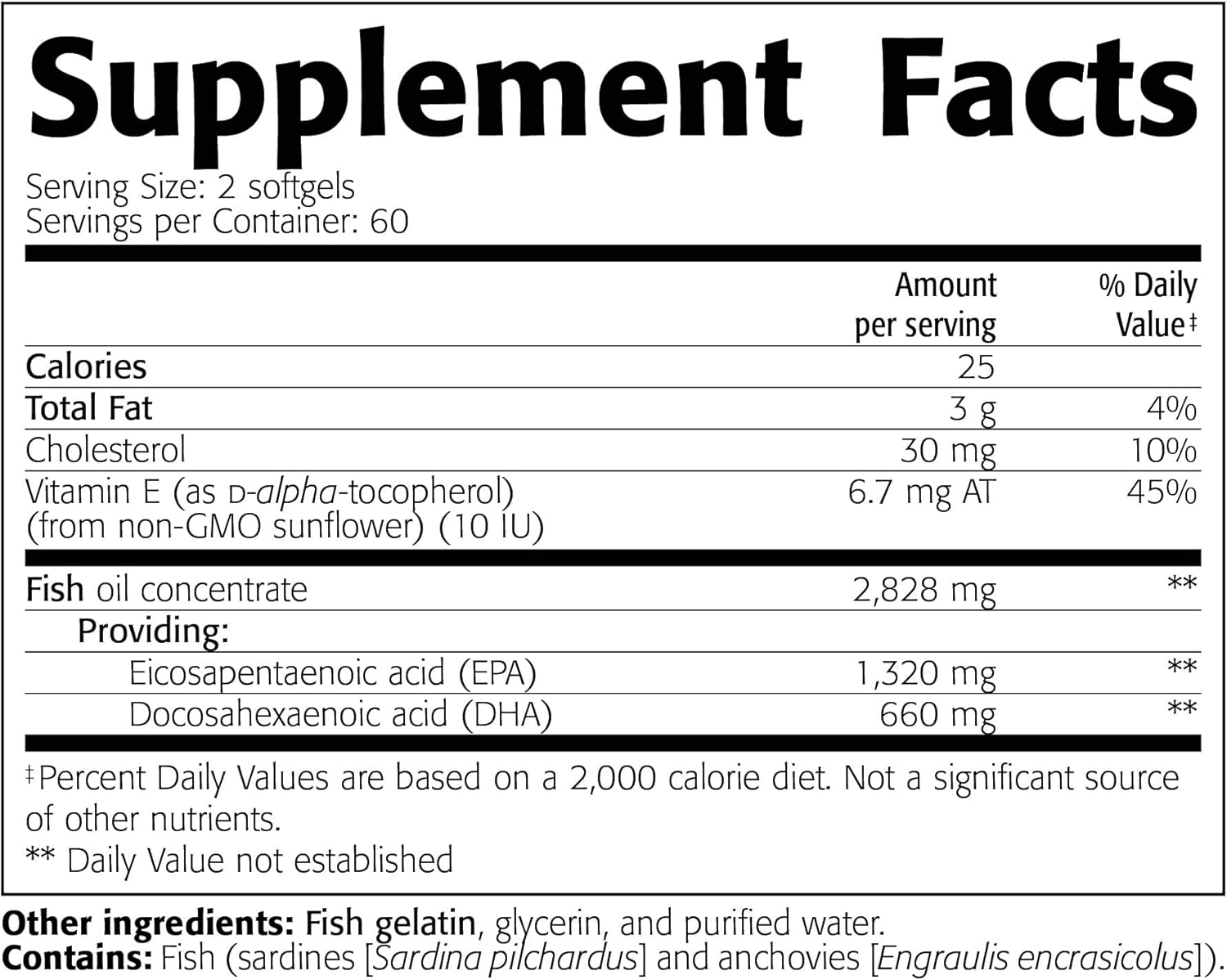 New Roots Herbal Wild Omega-3 Fish Oil Supplement - 900mg EPA, 600mg DHA, High Concentration, Vitamin E - 120 Softgels
