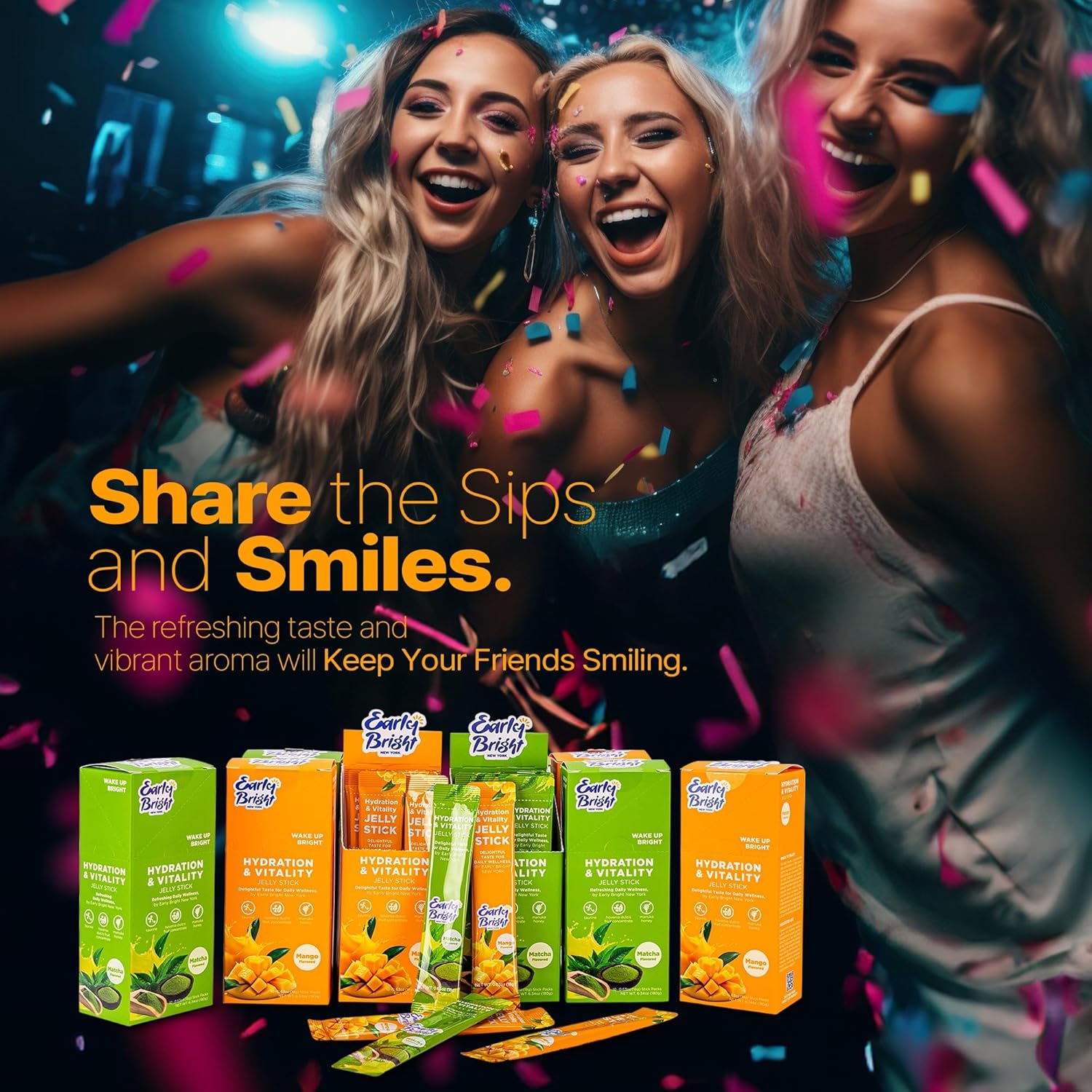 NEW YORK Mango Hydration & Vitality Jelly Stick - Delicious Daily Wellness Boost