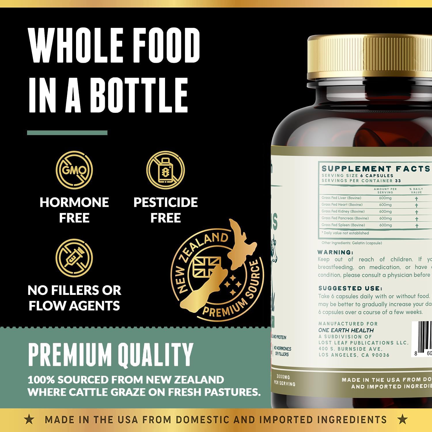 New Zealand Grass-Fed Beef Organs, Bone Marrow, and Liver Super Combo Bundle for Optimal Health