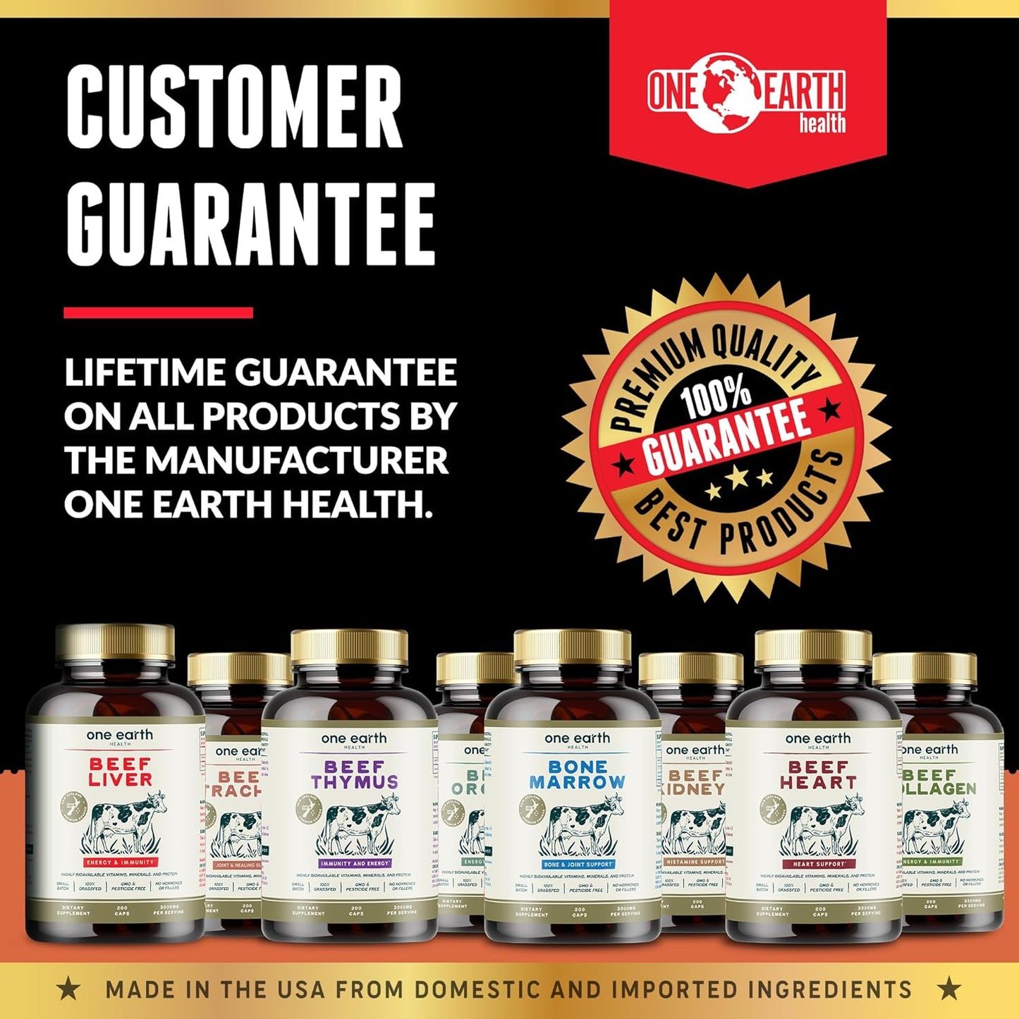 New Zealand Sourced Grass Fed Beef Collagen Supplement - 200 Count, 3,000mg per Serving
