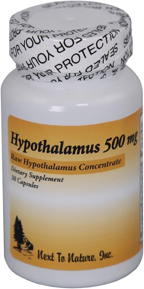 Next To Nature, Inc. Hypothalamus Supplement - 500 mg Capsules for Natural Support