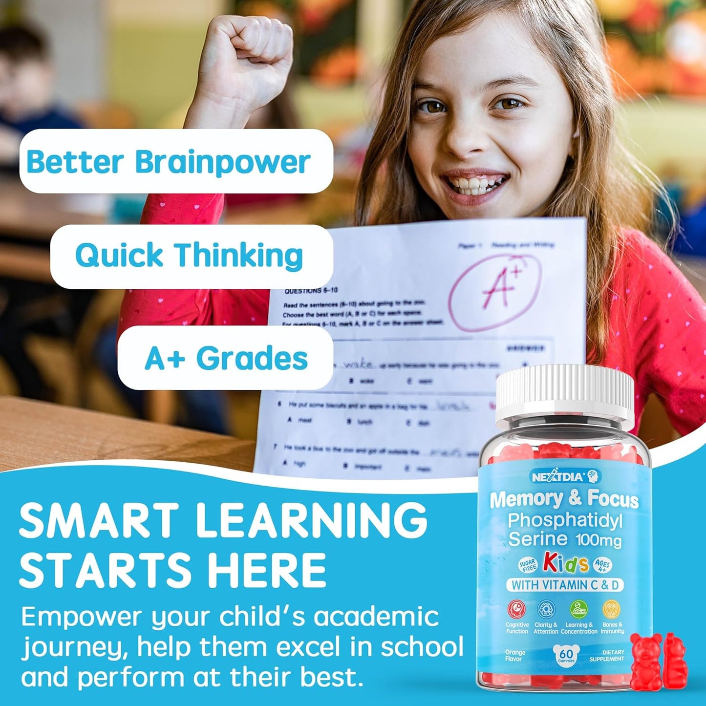 Nextdia Sugar-Free Phosphatidylserine & Berberine Gummy Bundle - 3 Pack