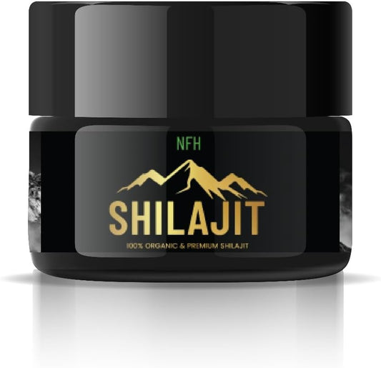 NFH Pure Himalayan Shilajit Organic Resin Supplement | Boosts Vitality & Immunity | Gold Grade with Fulvic Acid & 85+ Trace Minerals | 5g