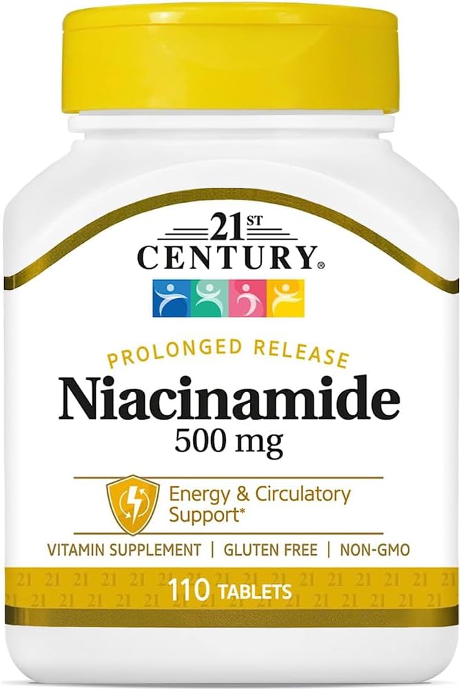 Niacinamide 500mg Extended Release Tablets for 21st Century - 220ct, Pack of 2