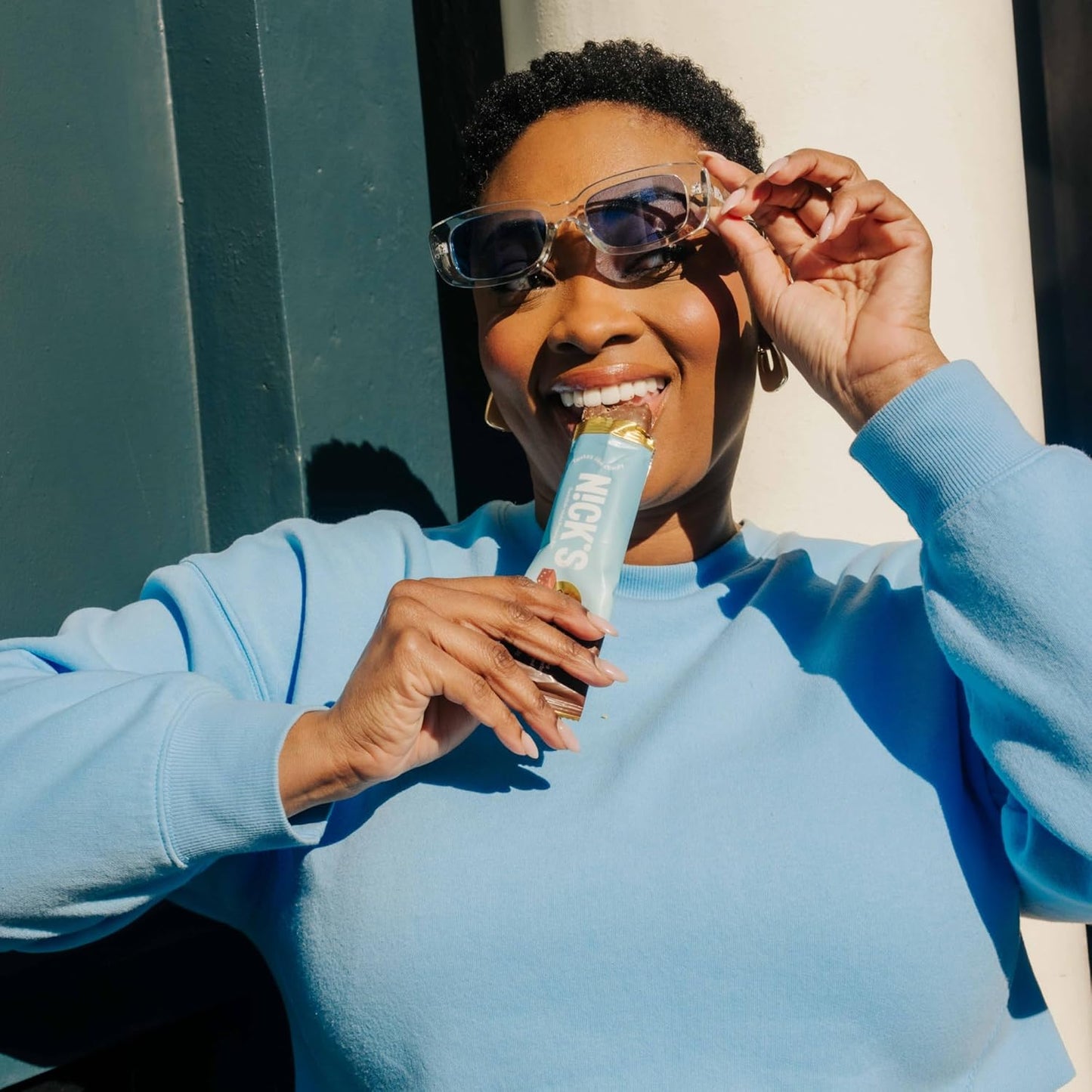 Nick's Protein Bars Crispy Nougat - 16g Protein, 210 Calories, Low Carb, Keto Friendly - No Added Sugar - Multipack of 12 Bars x 50g