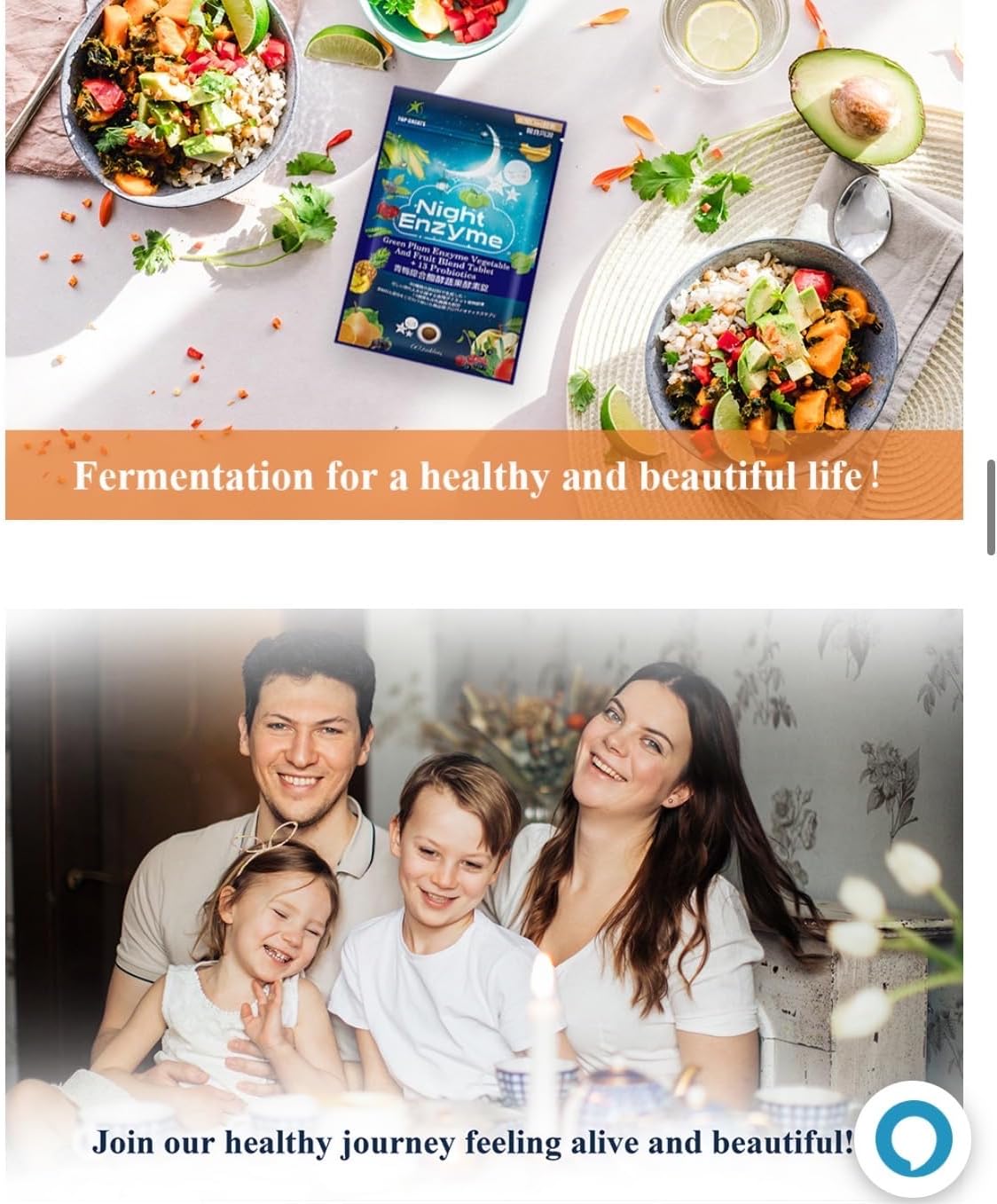 Night Enzyme with Green Plum and Probiotics - Improve Digestion, Reduce Bloating, Enhance Sleep Quality - 60 Tablets