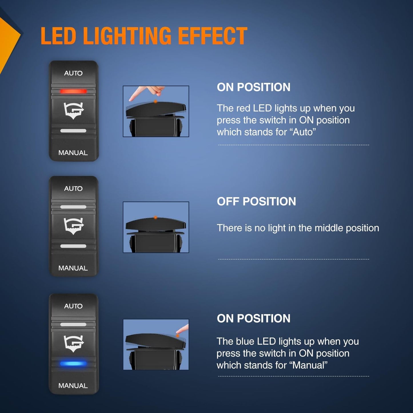 Nilight Auto Rocker Switch Panel with LED for Marine Boat Yacht Caravan - 4 Pin On/Off SPDT Switches, 20A/12V 10A/24V - Ideal for Fishing Boat, Vessel, RV, Camper