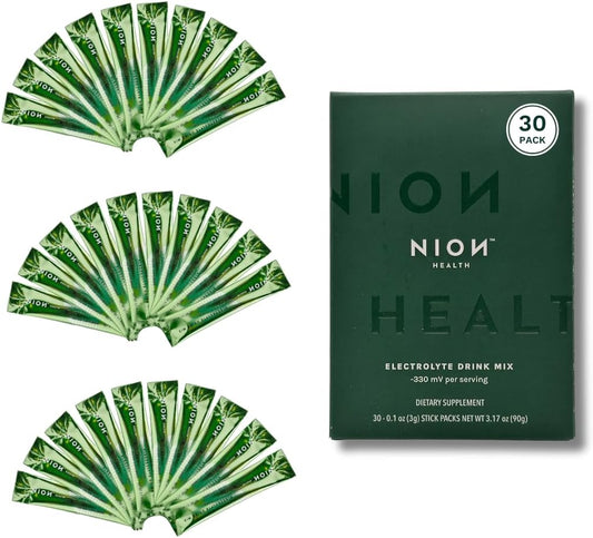 NION Electrolyte Powder Sticks - Sugar-Free Hydration Packets for Intermittent Fasting - Boost Energy and Stamina