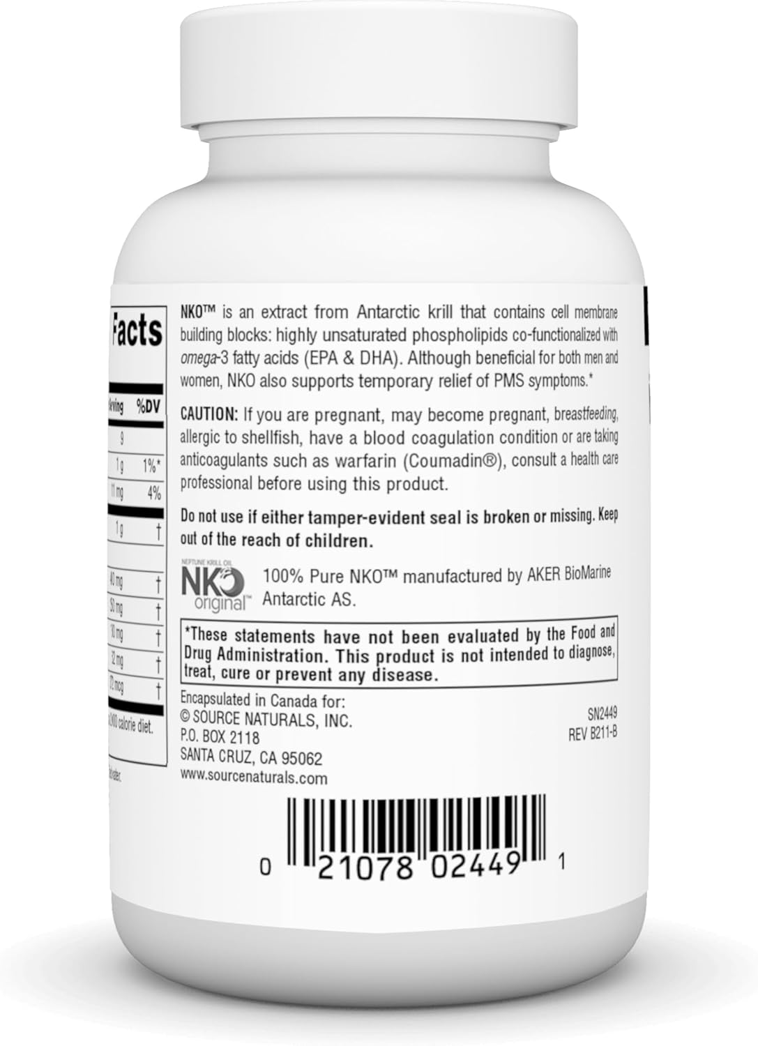 NKO Neptune Krill Oil Softgels - 1,000mg, Heart Health Support, Cell Membrane Integrity - 60 Count