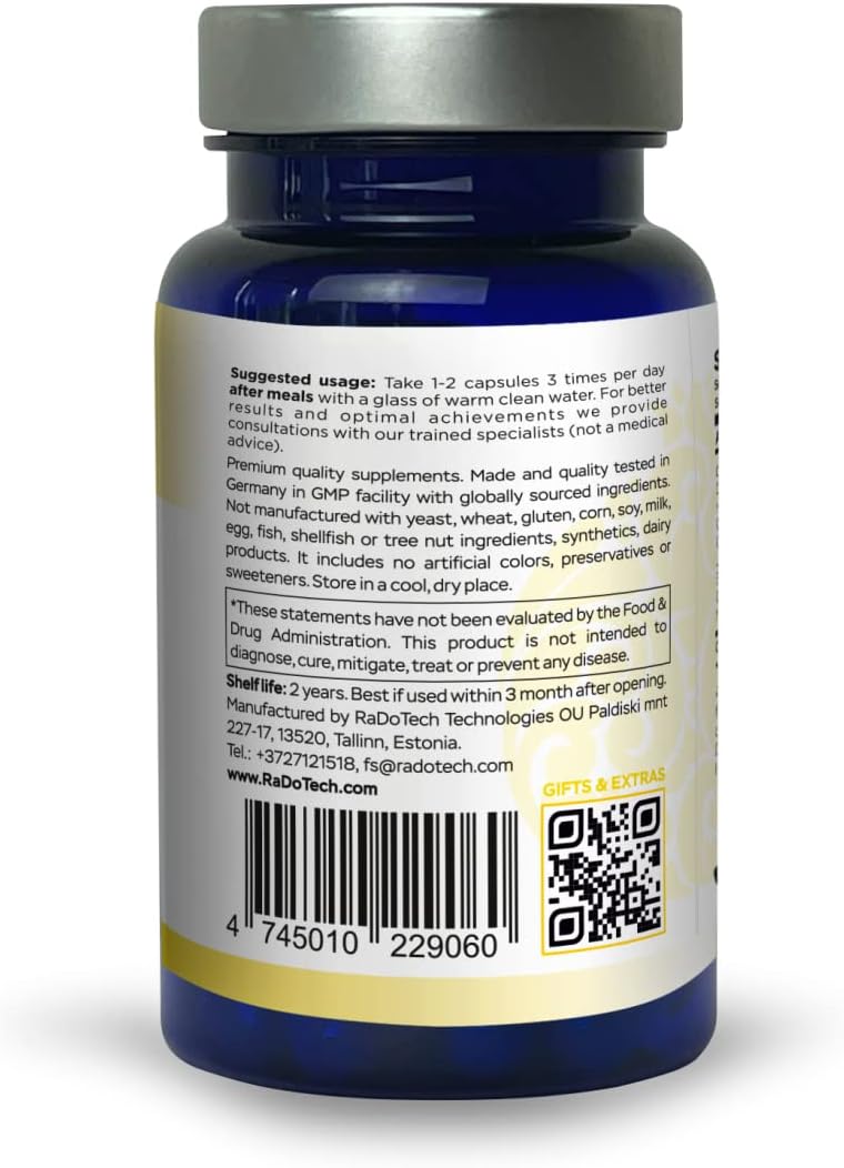 Non-GMO EnergyTune Supplements for Nutrient Absorption and Immune Support - Gluten Free, Vegetarian - Veg Capsules