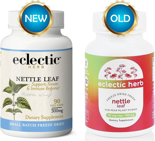Non-GMO Freeze-Dried Nettle Leaf Capsules for Sinus & Respiratory Wellness | Eclectic Institute 90 ct (300 mg) Vegan Friendly