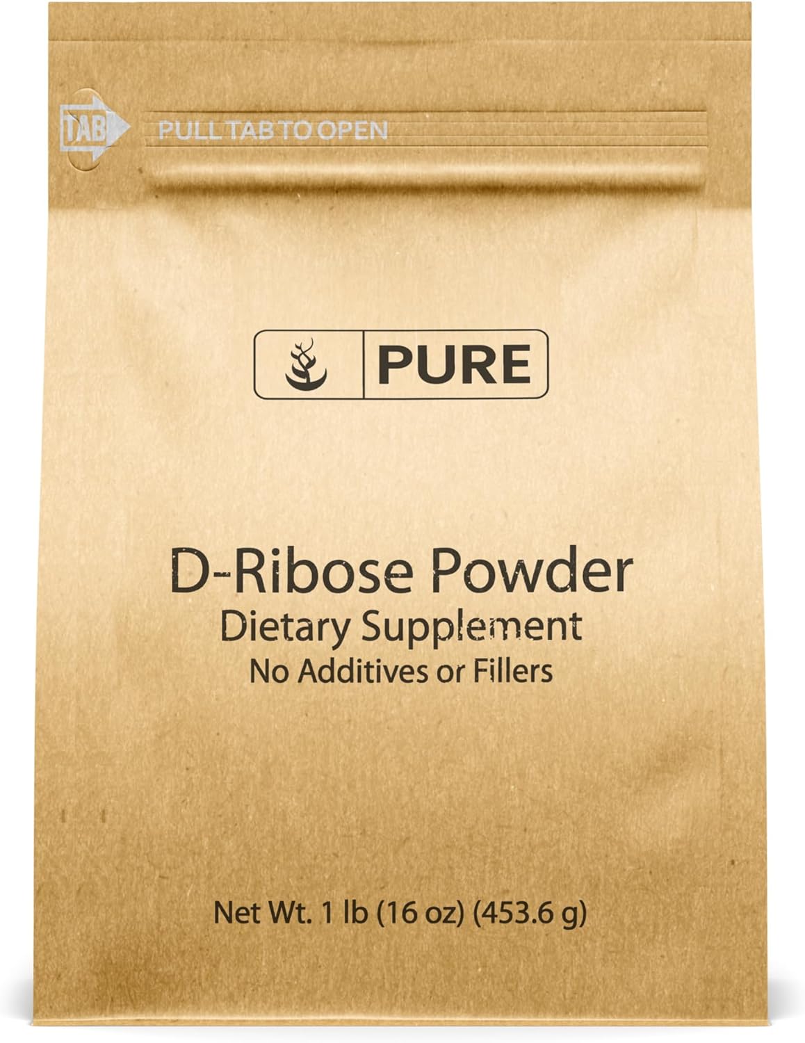 Non-GMO Gluten-Free D-Ribose (1lb) Supplement with Pure Original Ingredients - Unflavored