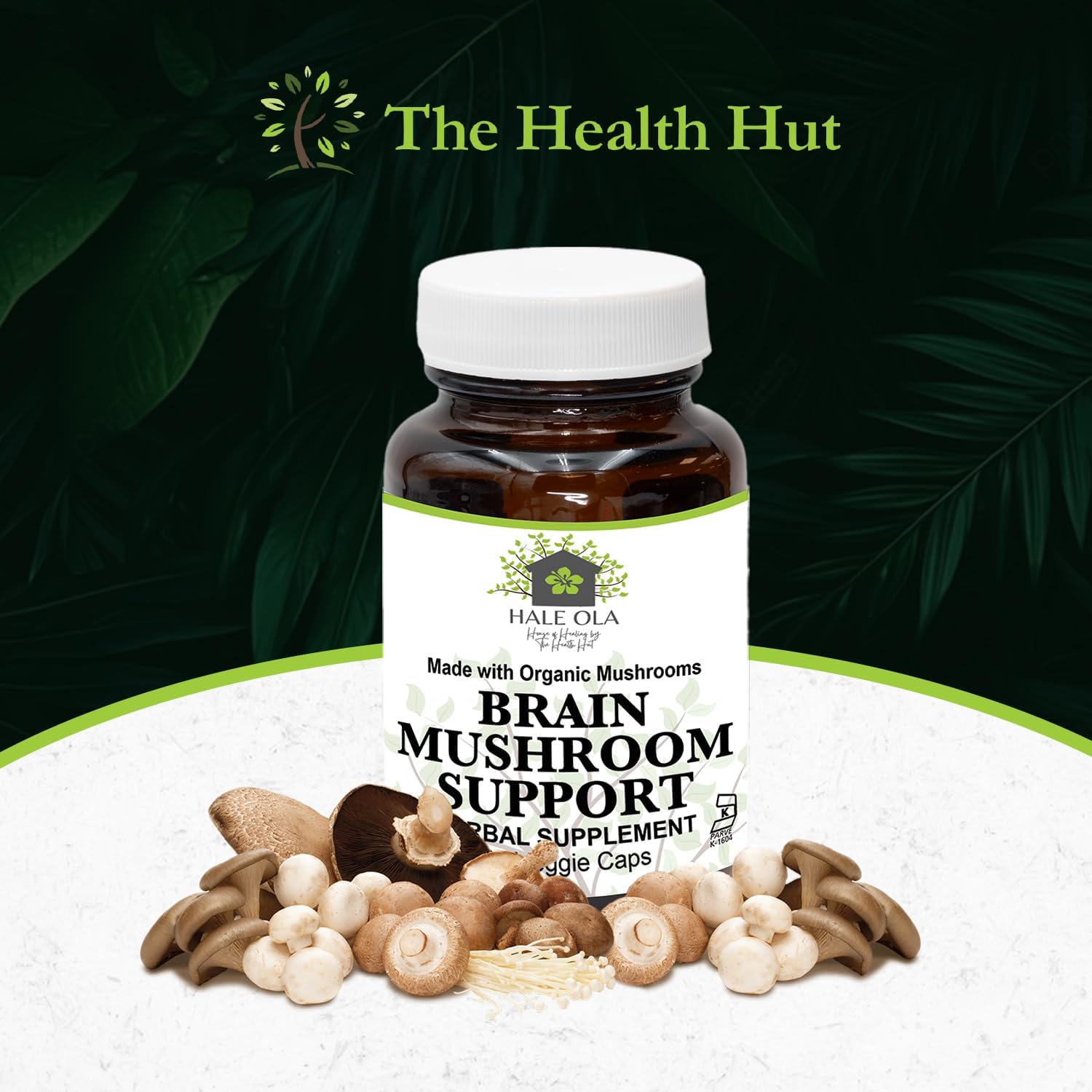 Non-GMO & Kosher Certified Brain Mushroom Supplement for Mental Clarity & Cognitive Health - Potent Blend for Energy, Focus, Memory