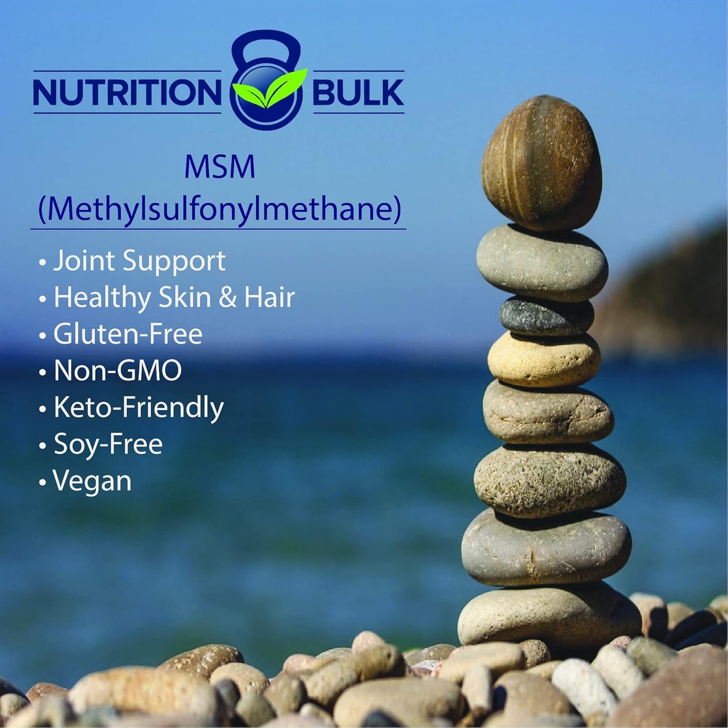 Non-GMO MSM Powder for Bone and Joint Health - NutritionBulk.com (4 oz)