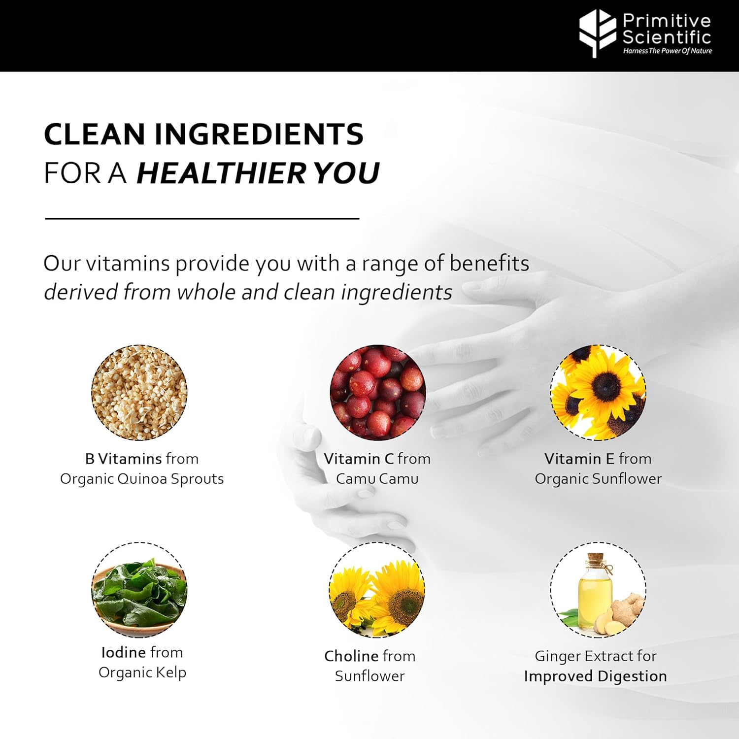 Non-GMO Prenatal and Postnatal Multivitamin for Women with Vitamins A, B, C, D, E, Iodine, Ginger - Mother & Baby Support - Gluten-Free (120ct)