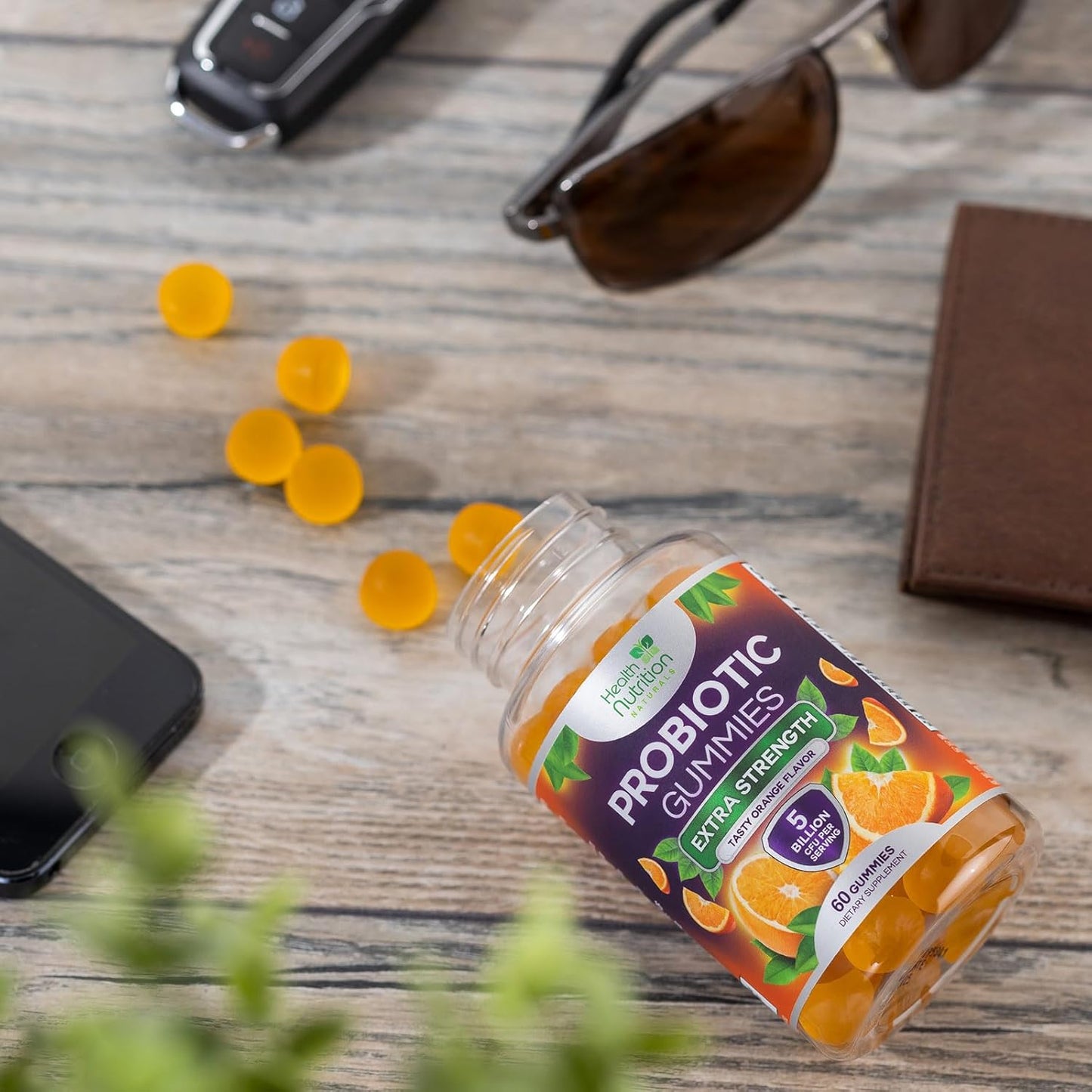 Non-GMO Probiotic Gummies for Digestive Health - 5 Billion CFU Probiotics for Men & Women - Immune, Vaginal, & Gut Support - 60 Gummies