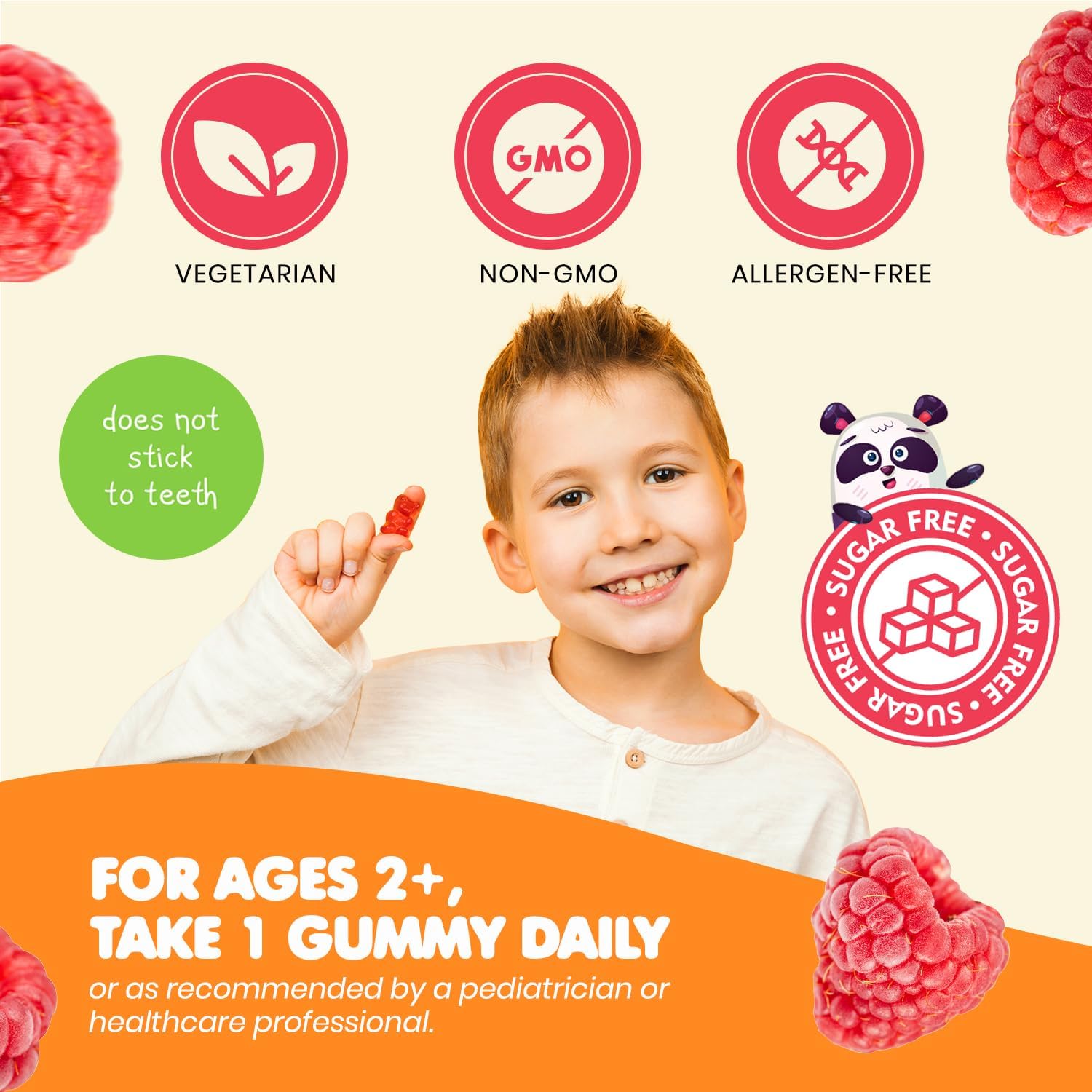 Non-GMO Raspberry Flavored Magnesium Citrate Gummies - Dr. Moritz Sugar-Free Calm Magnesium Gummies for Kids and Adults - 180 Count - BoostGo Australia
