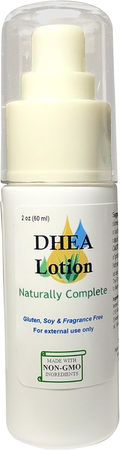 Non-GMO Unscented DHEA Pump Bottle for Men and Women - 2 oz. | Complete Natural Formula