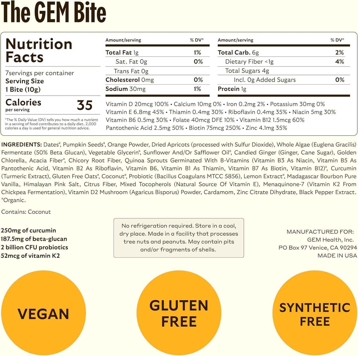 Non-Habit Forming Energy Aid Bites for Metabolism, Energy, & Endurance - GEM Bite + Chill-Out Calm Bite