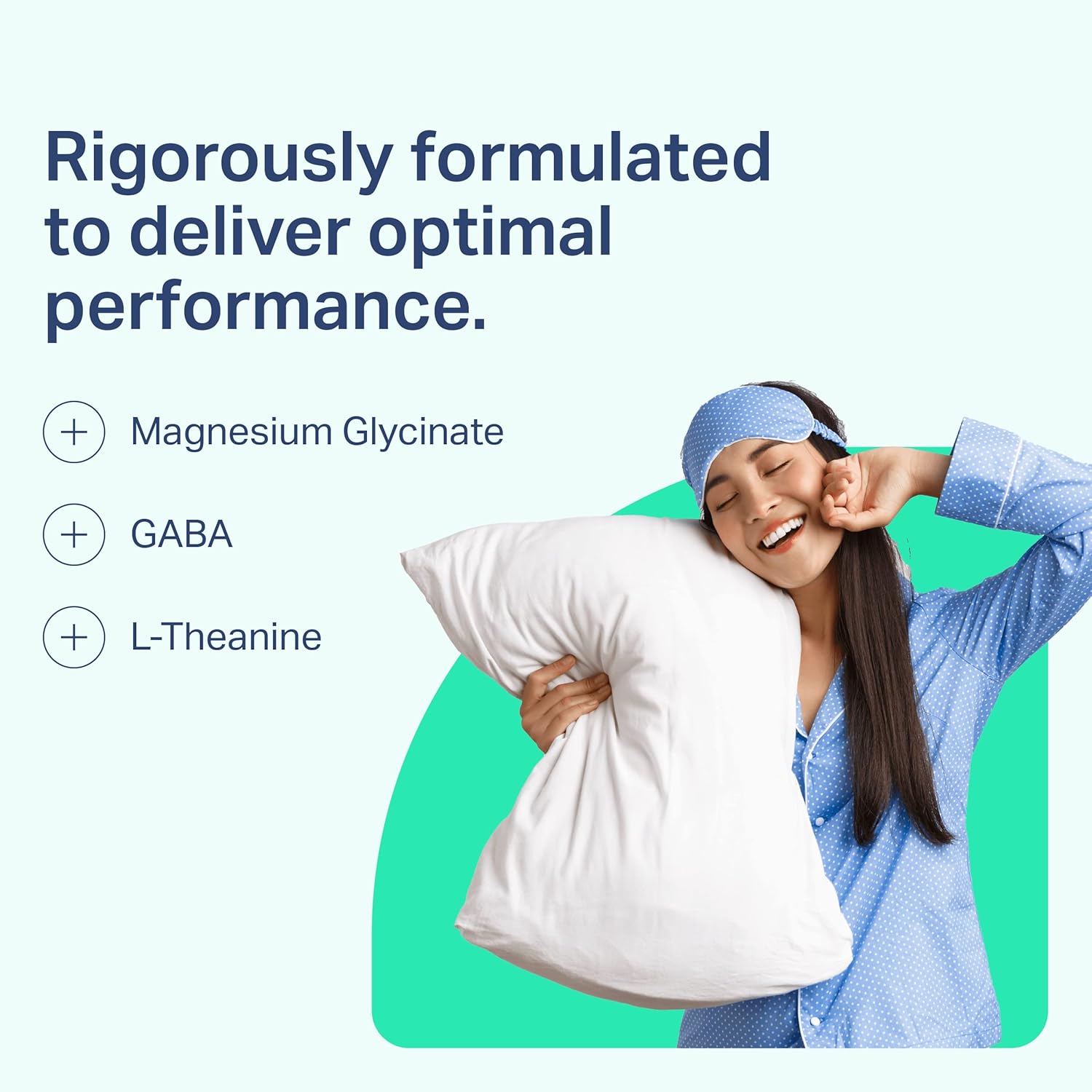 Non-Habit Forming Magnesium Sleep Aid with L-Theanine, 60 Capsules - Rest Support Supplement for Better Sleep - Sleep is the Foundation