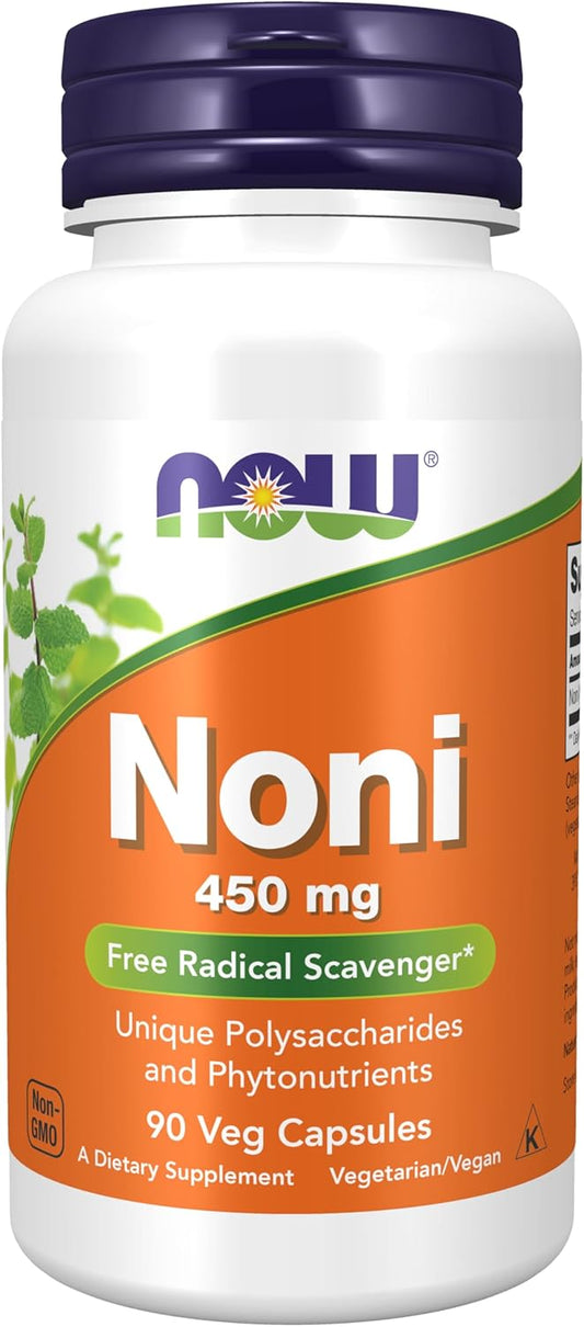 Noni (Morinda citrifolia) 450mg Supplements by NOW Foods - 90 Veg Capsules, Antioxidant Free Radical Scavenger