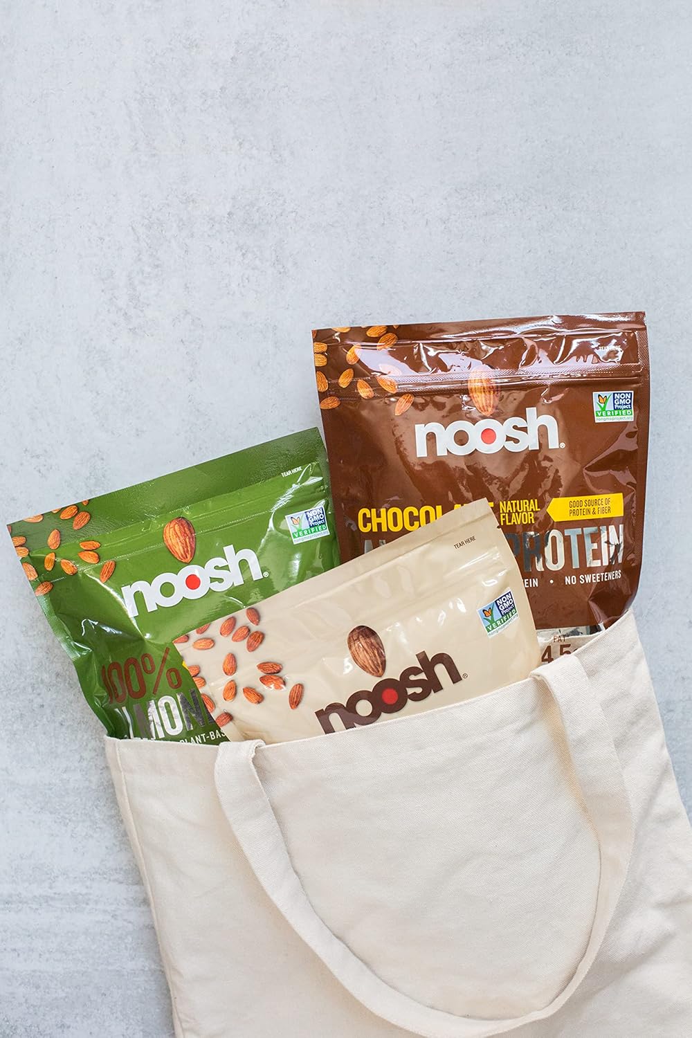 NOOSH Almond Protein Powder 35g - Plant Based, Vegan, Non-GMO, Gluten Free, Kosher, Peanut/Soy/Dairy Free