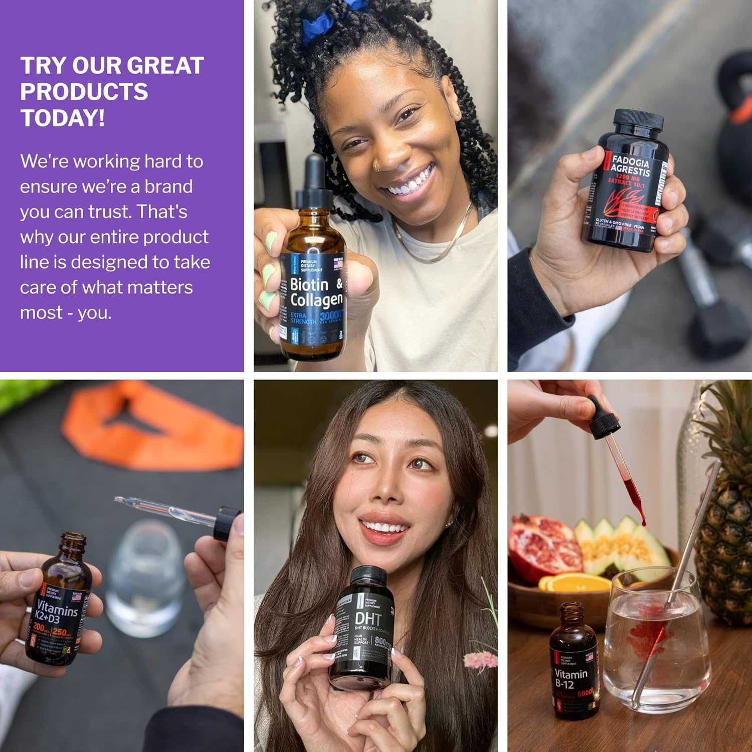 Nootropic Brain Supplements for Memory, Focus & Mood - Ashwagandha, L-Theanine, Rhodiola Extract, GABA, 5HTP - Supports Cortisol & Magnesium Oxide - 60 Capsules