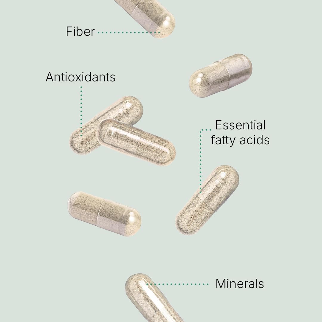 Nopal Chia Prickly Pear Cactus and Chia Powder Supplement, 120 Capsules, Gluten Free, Non-GMO, No Added Sugar, Clinically Proven