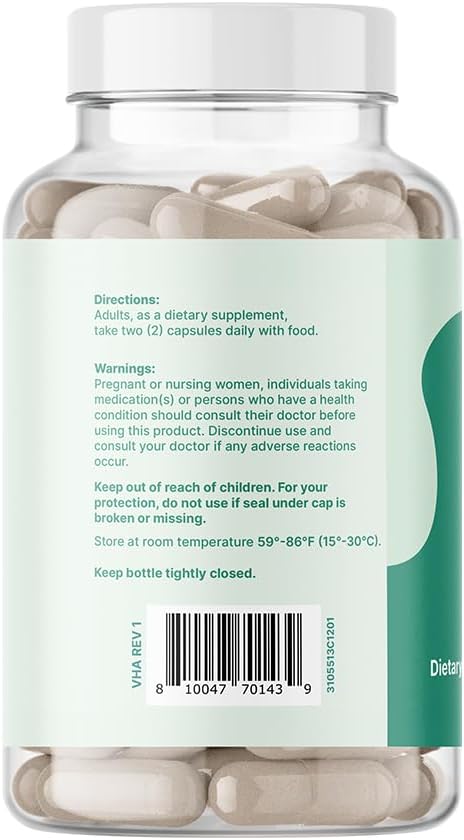 Nopal Chia Prickly Pear Cactus and Chia Powder Supplement, 120 Capsules, Gluten Free, Non-GMO, No Added Sugar, Clinically Proven